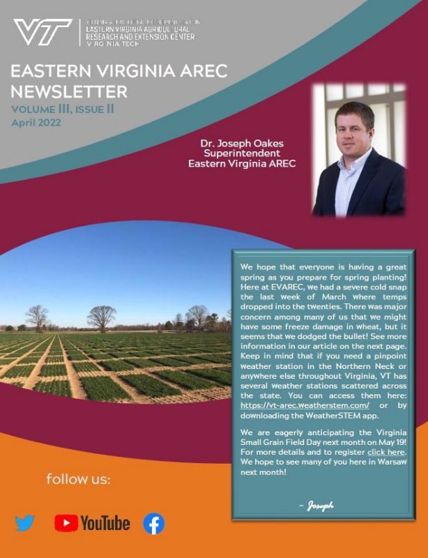 EVAREC April 2022 Newsletter