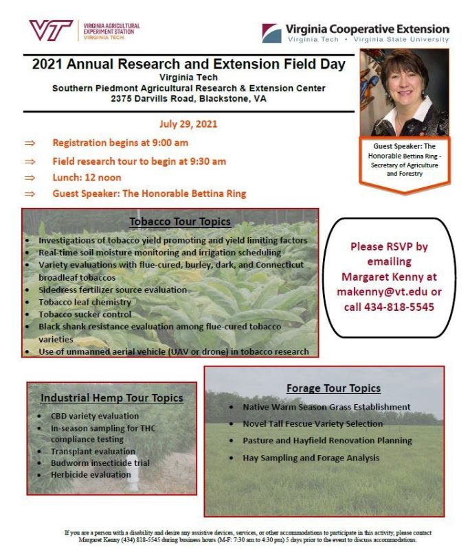 Image of 2021 Annual Research and Extension Field Day Flyer