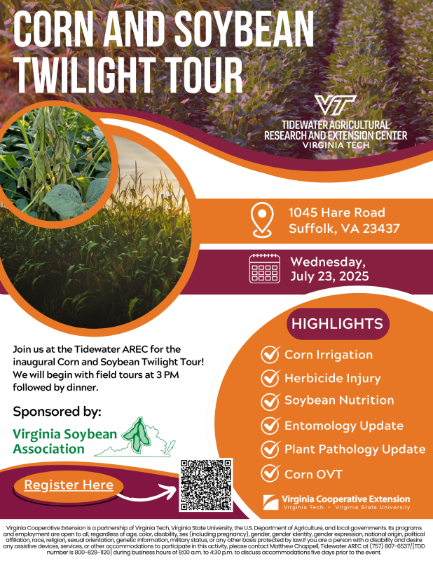 Corn and Soybean Twilight Tour Flyer