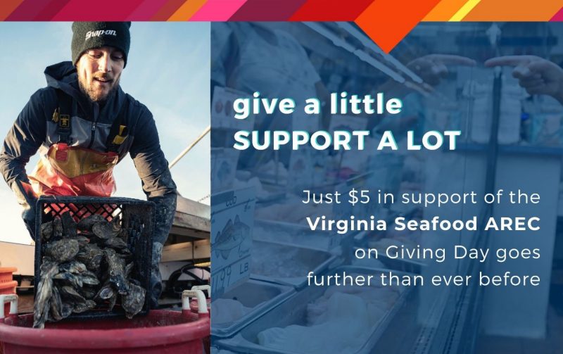 Copy of VIRGINIA SEAFOOD AGRICULTURAL RESEARCH AND EXTENSION CENTER (Twitter Post) (Facebook Post) give a little; support a lot