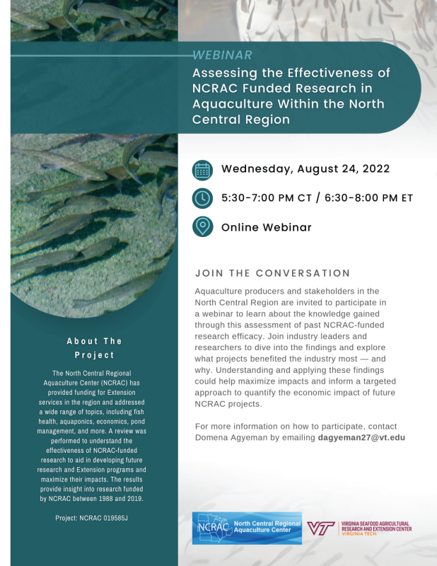 VSAREC Webinar Flyer - NCRAC Assessment