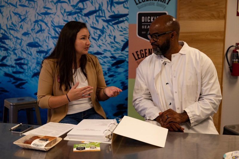 Food safety specialist speaks with food processor about HACCP documents