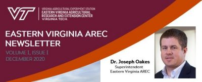 Eastern Virginia AREC Dec 2020 Newsletter - Volume I, Issue I