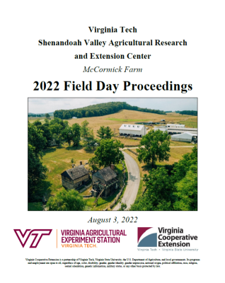 front page of 2022 field day proceedings document
