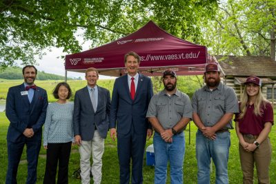 Governor Glenn Youngkin with VT CALS Representatives