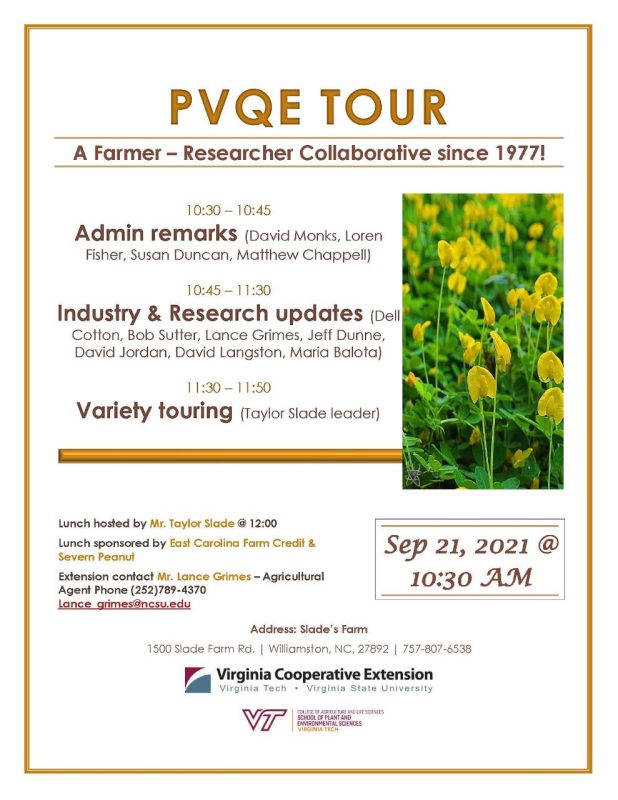 2021 PVQE Tour Flyer