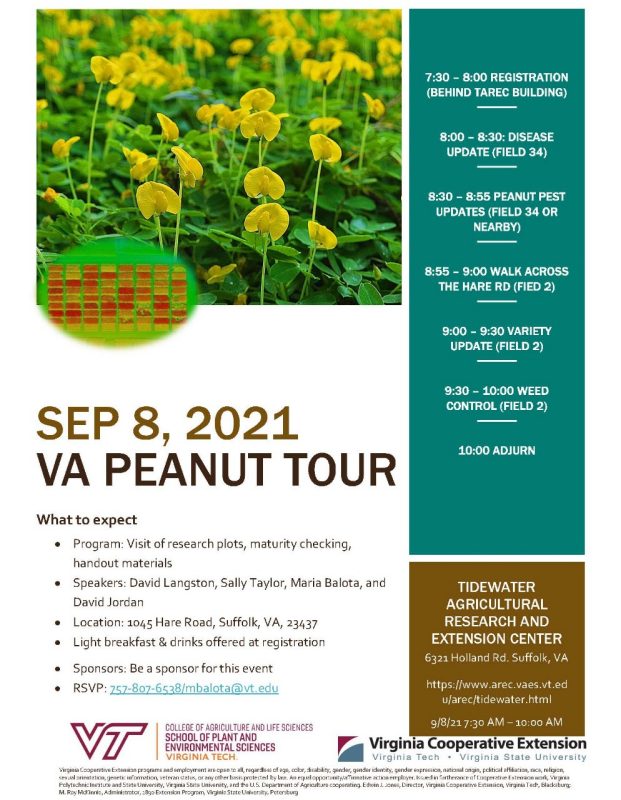 2021 VA Peanut Tour Flyer