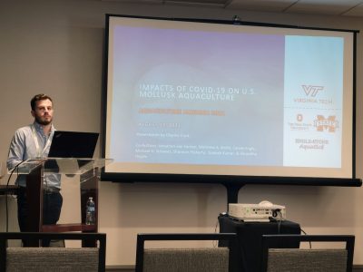 Charles Clark presents research on US mollusk aquaculture at Aquaculture America 2021 